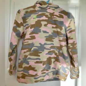 Dudley Stephens Pink and Brown Camo Kids Hoodie
